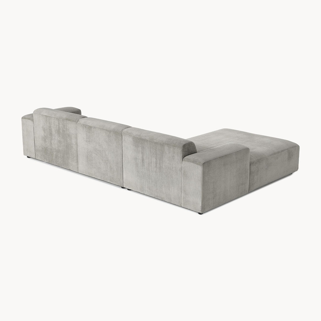 Posada L-Shape Sofa in Silver Gray