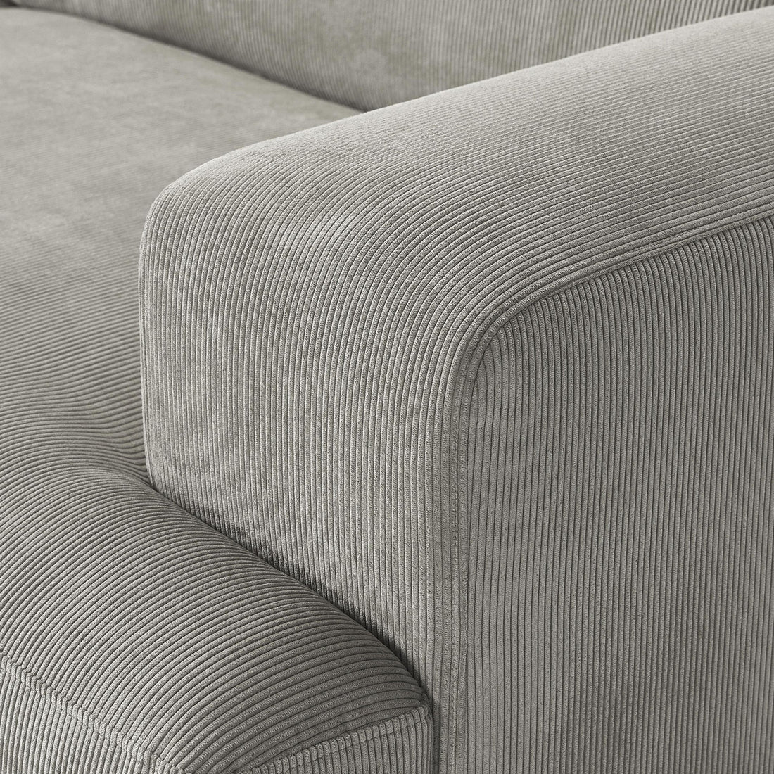 Posada L-Shape Sofa in Silver Gray