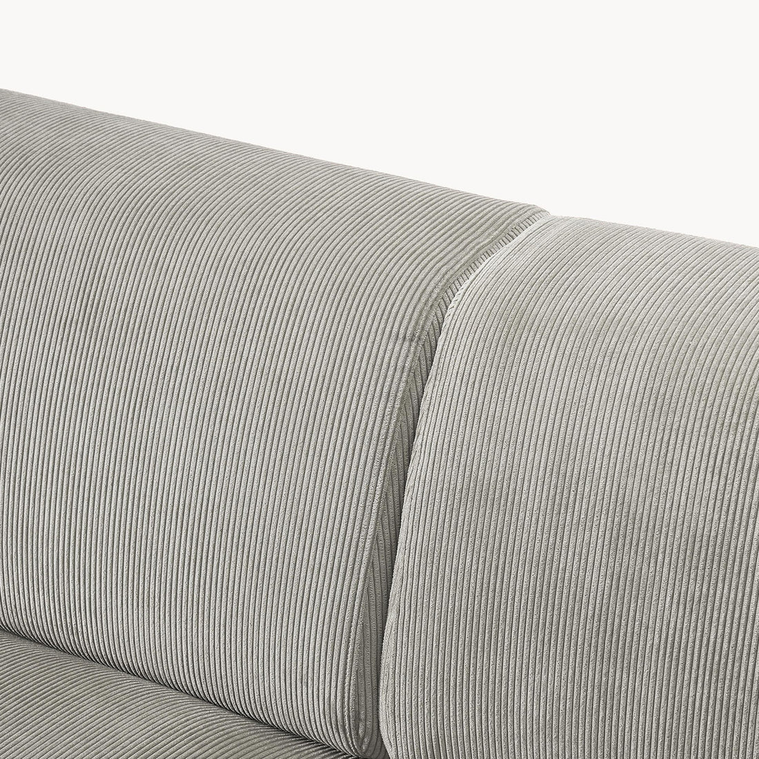 Posada L-Shape Sofa in Silver Gray