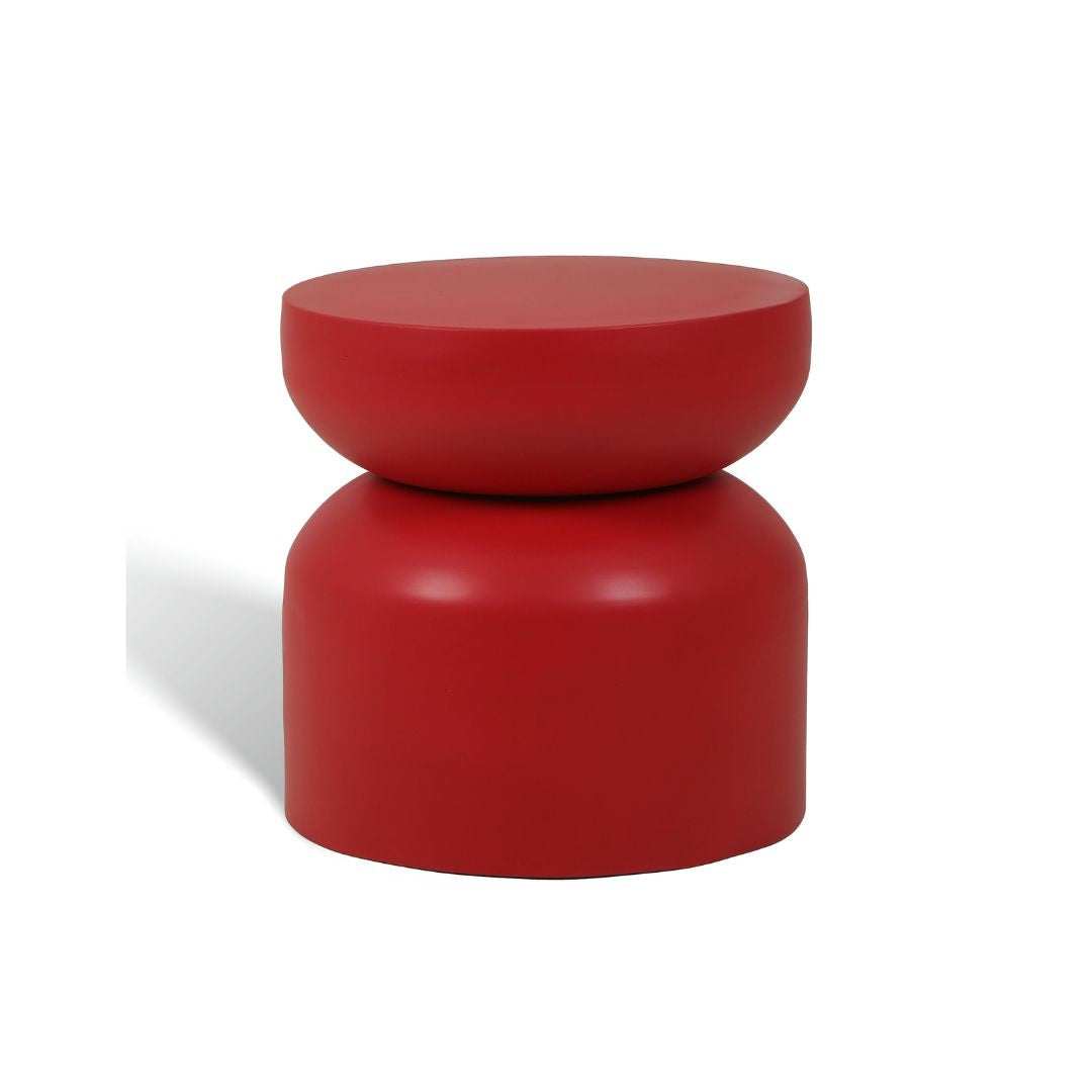 Milan Metal Table Red