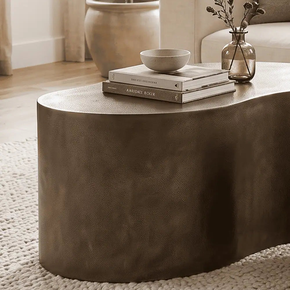 Drop Shaped Nesting Tables Set of 2 in Antique Finish