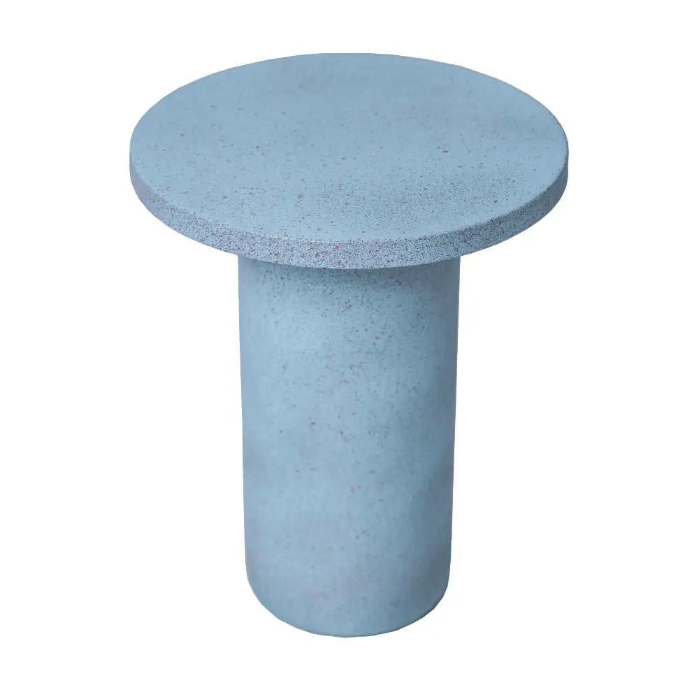 Oslo Round Side Table in Sky Blue