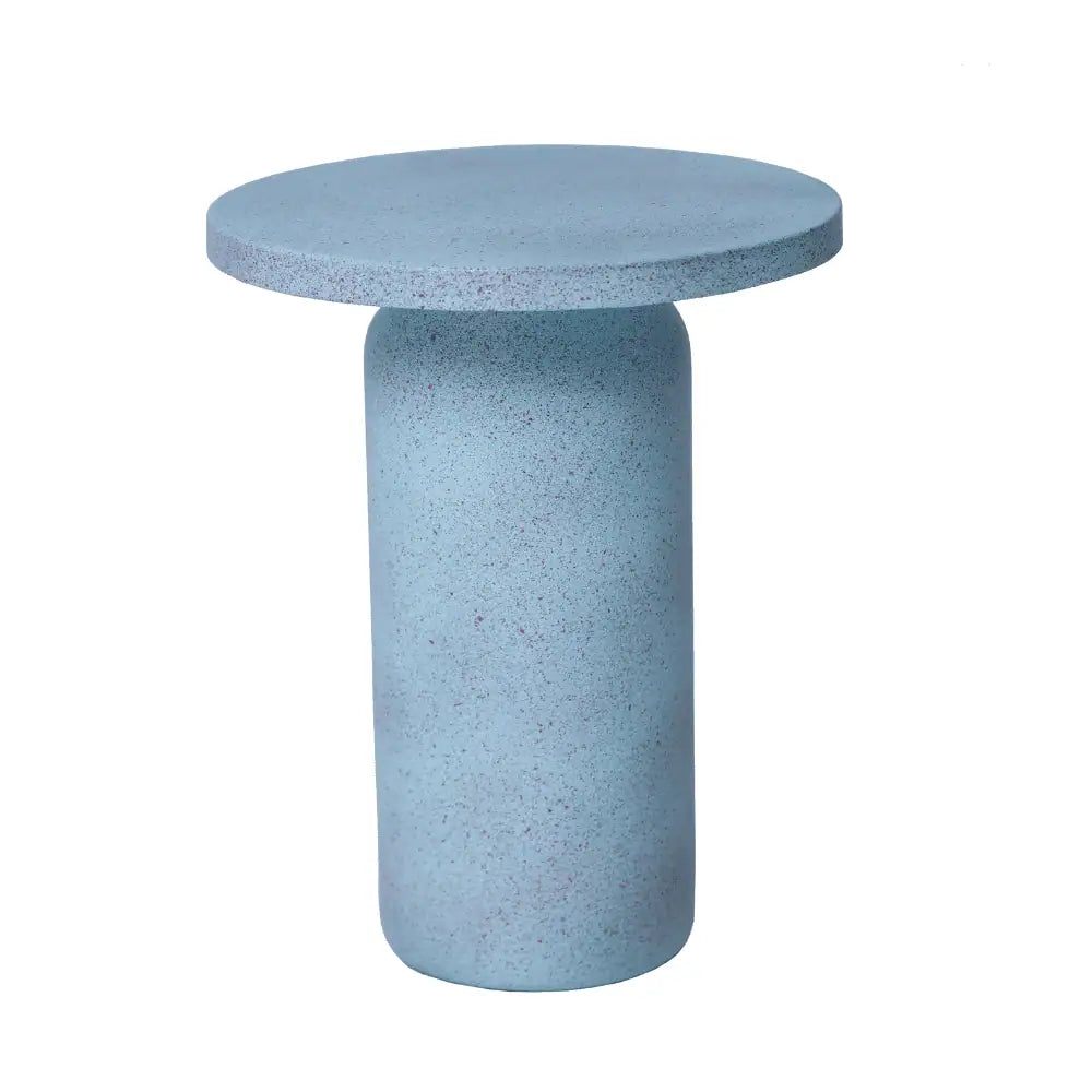 Oslo Round Side Table in Sky Blue
