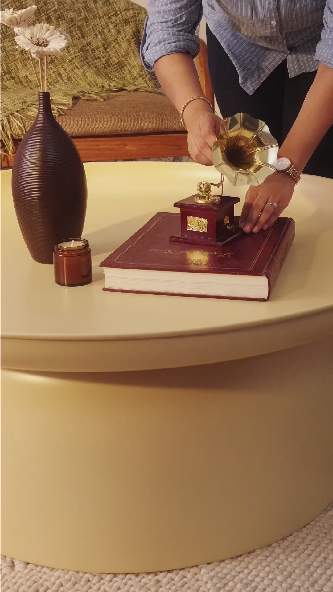 Mammoth Coffee Table Beige Large